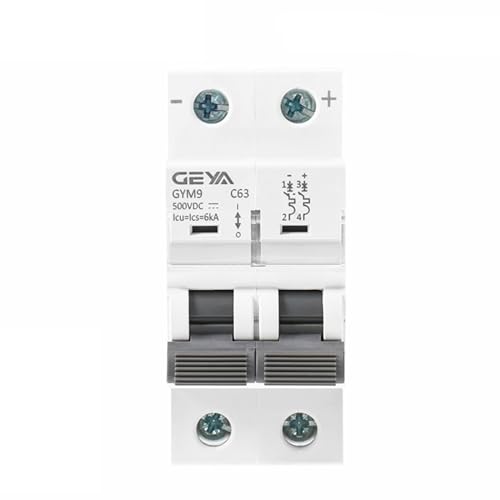 Disjoncteur photovoltaïque DC 2P 20A 500V pour coffret de protection solaire