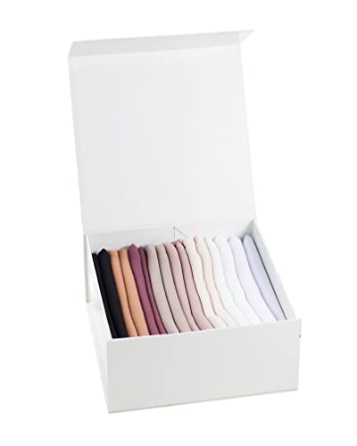 Coffret cadeau 8 hijabs mousseline de soie avec personnalisation pour femme musulmane voilée Cover