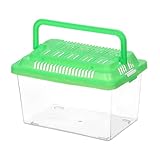 Plastic Turtle Fish Tank Pet Fish Tank Small Aquarium Plastic Goldfish Aquarium Habitat Acrylic Reptile cage reptisoil terrariums Handheld Feeding Box Household