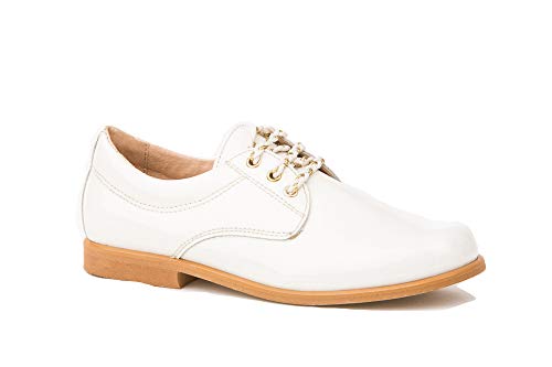 MI PEQUEÑA Zapatos de Ceremonia y Comunión de Piel para Niño Color Beige Talla 36