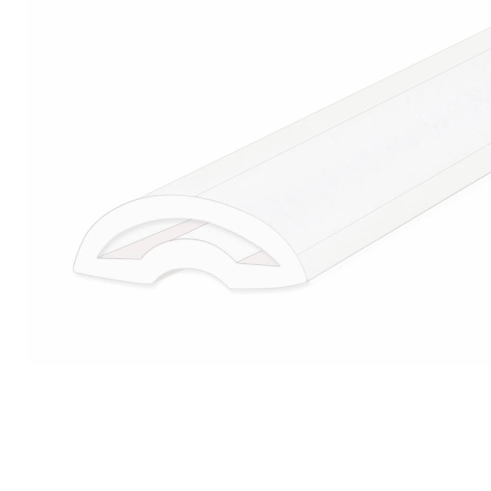 Shower or Bath Threshold Water Barrier Seal Strip | 80cm, 90cm, 140cm or 200cm Long | Clear, White or Black | Useful in Wetrooms or with Doors or Screens | Soft Material | SEAL119 (80cm, White)