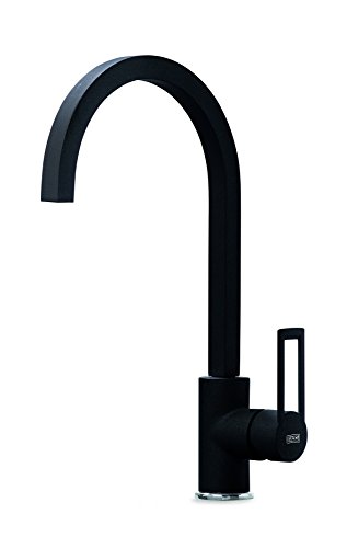 Elleci Bridge Miscelatore Monocomando con Canna Girevole, Full Nero 40