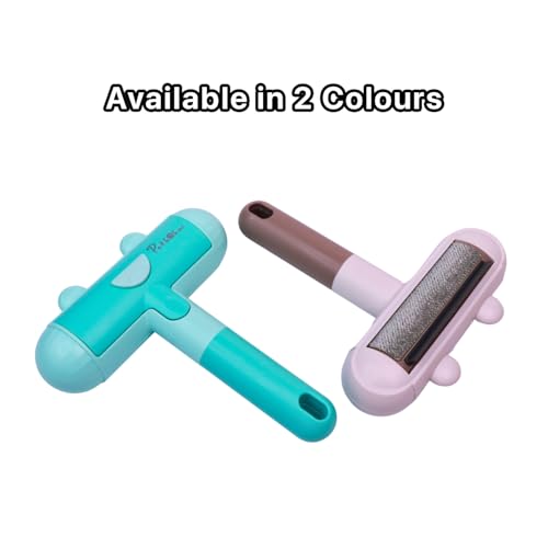 Image of Pet Hair Remover Roller | Remover and Reusable lint Roller | Portable Dog and Cat Hair Remover | Multi Surface - Couch, Furniture, Carpet, Clothing | Easy to Use Fur Removal Tool (Brown)