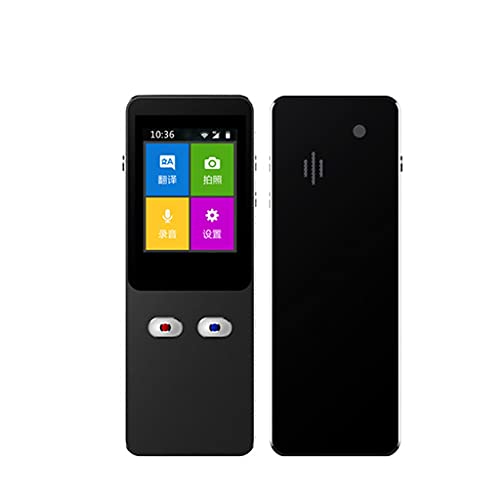 Traducteur portable de voyage et affaires noir avec interprétation multilingue