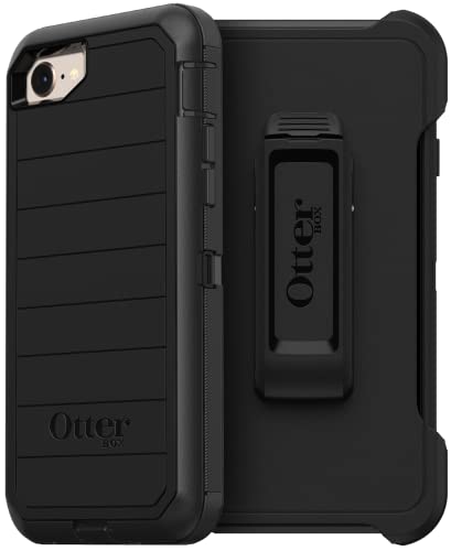 OtterBox Capa antimicrobiana para iPhone SE 3ª/2ª geração, iPhone 8/7 Defender Series - Embalagem sem varejo - Preto