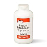 Rugby Sodium Bicarbonate 10 grains tablets relieve heartburn, antacid - 1000 ea