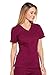 Cherokee Women's V-Neck Top, Wine, Medium