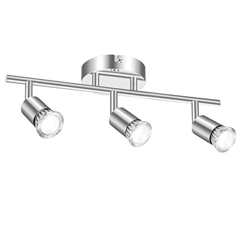 Listado de Iluminación para tocador favoritos de las personas. 45 Lámpara de tocador moderna de 3 luces, HORKEY 40cm 9W Lámpara de pared de baño sobre espejo Accesorio de iluminación de tocador cromado para mesa de dessing, vestidor, baño, 3...