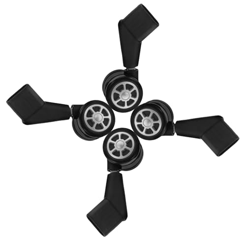 VILLFUL 4pezzi Ruote Ricambio Per Sedie Ufficio Sostituzione Rotelle Silenziose Per Sedie Girevoli Ruote Per Mobili Per Pavimenti Tappeti