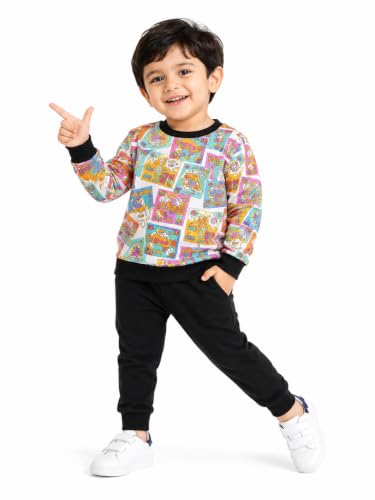 Image of TuddyBuddy Boys & Girls Half Sleeves T-shirt & Lounge Pant Nightwear Set - 100% Cotton Jersey