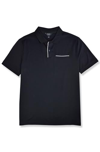 Banana Republic Mens 667166 Standard Fit Luxe Touch Cotton Piping Knit Two Button Polo Shirt,2