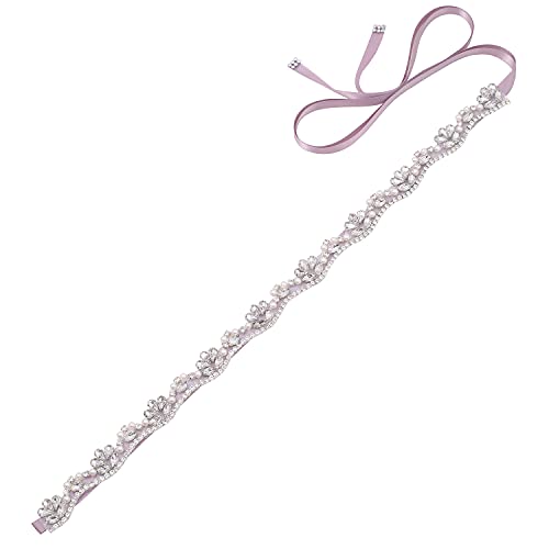 Rhinestone Bridal Belt Bridesmaid Sash Crystal Wedding Belt for Prom Dress Evening Gown