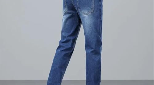 Men's Basic Straight-Leg Stretch Jeans in Multiple Colors, Regular-fit, Simple Jeans3