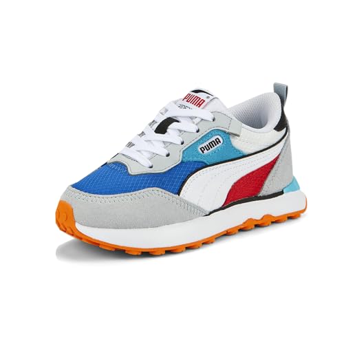 PUMA Kids Boys Rider Fv Future Vintage Lace Up Sneakers Shoes Casual - Blue, Grey, Red, White2