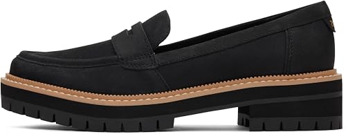 TOMS Women's, Cara Loafer Black Leather