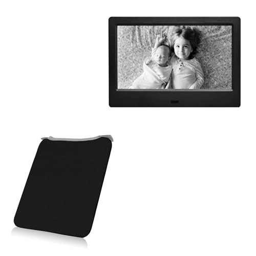 BoxWave Case Compatible with Amaboo 7 in Digital Photo Frame - SlipSuit, Soft Slim Neoprene Pouch Protective Case Cover - Jet Black
