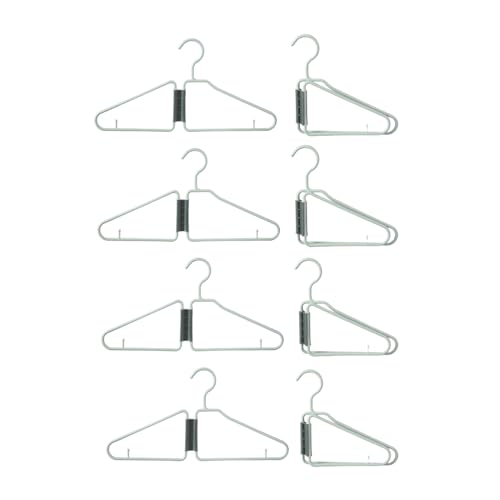 WRYLCYH 8 Pcs Foldable Hangers, Plastic Collapsible Hangers, Portable Folding Clothes Hanger, Foldable Travel Hangers, Foldable Hangers for Travel, Cruise, Home, Bedroom, Dorm (Green)