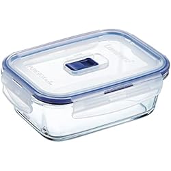Cacerola Luminarc Luminarc Pure Box Active Recipiente Rectangular Hermético Vidrio 16x11cm - 82cl Bicolor