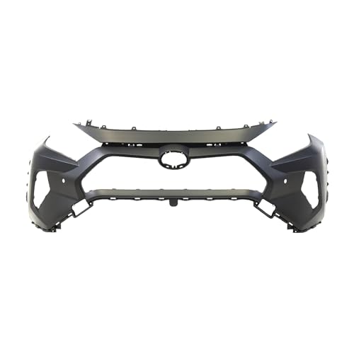 Image of FitParts Compatible with Toyota RAV4 2019-2024 Front Bumper Cover | Primed, With Parking Sensor Holes, With Tow Hook Hole, Ready to Paint, OEM 521194A918, TO1000452