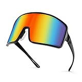 Karsaer Vision Sports Cycling Sunglasses Outdoor Visor Shades Oversized 80s Rave Glasses Beach Volleyball