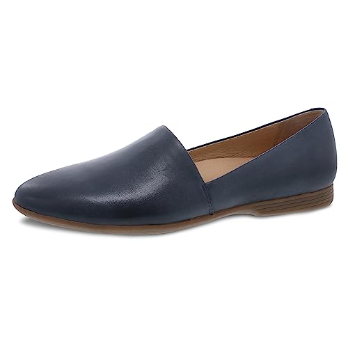 Dansko Larisa Slip-On Flats for Women – Comfotable Flat Shoes with Arch Support – Versatile Casual to Dressy Footwear – Lightweight Rubber Outsole
