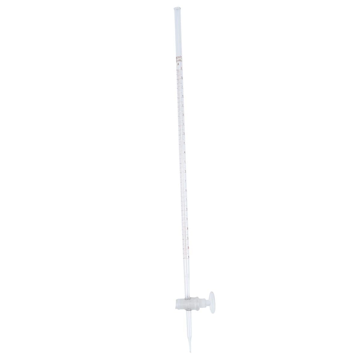 Buretta di Titolazione in Vetro 10-50 ml - Attrezzatura di Laboratorio Durevole per Analisi Chimiche Accurate(50ml)