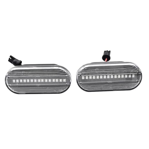 Intermitente lateral dinámico LED Clear para VW Golf 4 MK4 y Passat con luz parpadeante fluida
