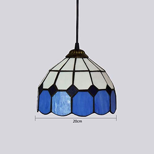 Lumière pendante créative bleue E27 lustre design suspendu