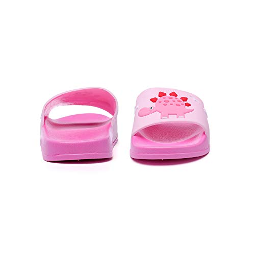 Image of MEMON Toddler Little Kids Dinosaur Beach /Pool /Shower Slides /Anti-Skid Home Bath Slippers /Cute Summer Outdoor Shoes for Girls and Boys
