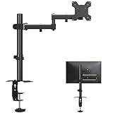 Bracwiser PCモニターアーム ディスプレイアーム モニターアーム 4軸 水平多関節 13-32インチ対応 グロメット式＆クランプ式 VESA規格75-100mm 耐荷重10KG MD7421