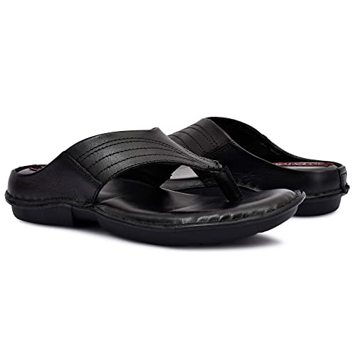 Men's Original Leather Cushioned Slipper | Thong Sandals for Men |