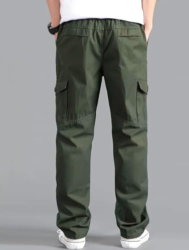 Image of Lymio Cargo for Men || Cotton Cargo Pant || Drawstring Waist Pant (Also Available in Plus Sizes) (117-120)
