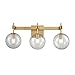 DVI Lighting Courcellete Venetian Brass Three-Light Bath Vanity