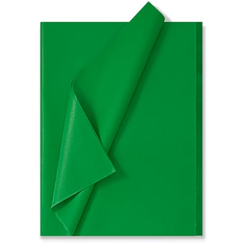 Image of Simetufy 115 Sheets 14 x 20 Inch Green Tissue Paper for Gift Bags