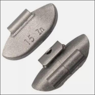 Falco Equipment 100 X Pesi-Contrappesi da 15 gr per Equilibratura Pneumatici Cerchi in Ferro