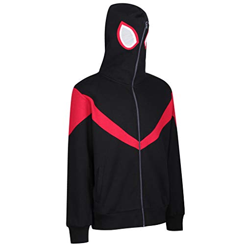 Miles Morales - Sudadera con capucha Negro Negro ( XS Cover