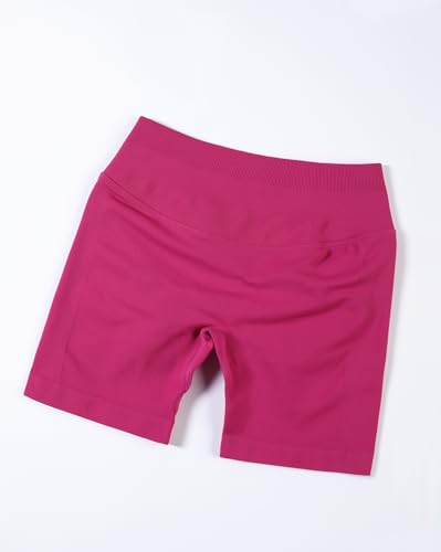 Image of AUROLA Influence Workout Shorts for Women,2.5 3.5 4.5 5.5 6.5 No Roll Up Squat Proof Scrunch Seamless Compression Gym Short