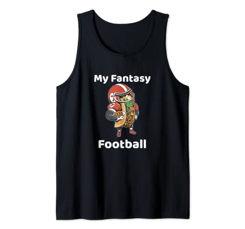 Taco Food Lovers Graphic Football Player Novely Camiseta Camiseta sin Mangas