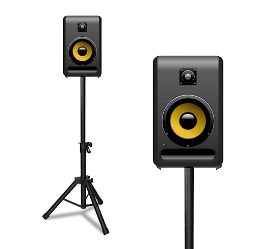 Image of Softline Pro SP80 Heavy Duty Tripod Studio Monitor Stand - Single