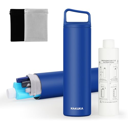 KakuKa Insulin Cooler Travel Case,60H Insulin Pens Cold Bottle,5-In-1 Diabetic Medicine Cooler,Tsa Approved,With Gel Ice Pack And Emergency Bottle(Blue)