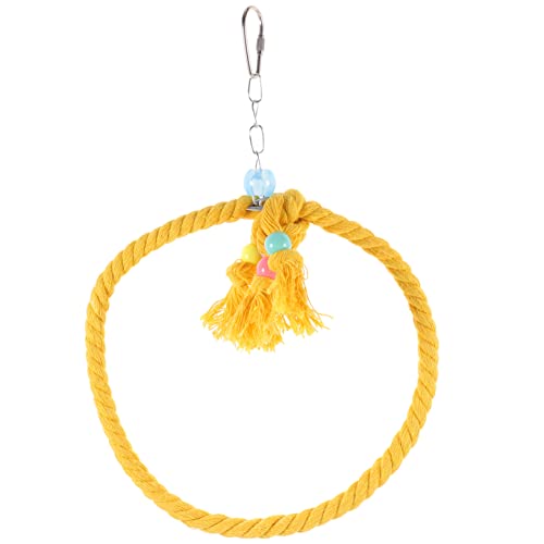 HEMOTON Parrot Rope Swing for Bird Cage Hanging Perch for Parrots for Play and Exercise Enrich Your Bird Environment with Accessories