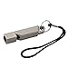 Emergency Whistle Titanium Portable Outdoor Survival Whistle Key Ring Survival Whistle Keychain Necklace Sports Coach Referee Whistles