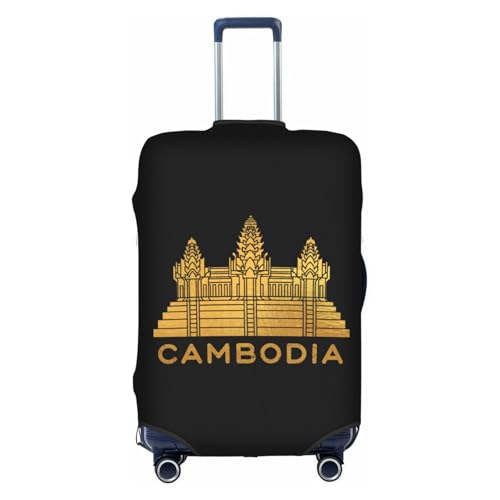 Travel Luggage Cover Cambodia Buddha Palace 1 Fashion Washable Baggage Suitcase Protector Fit For Luggage Large