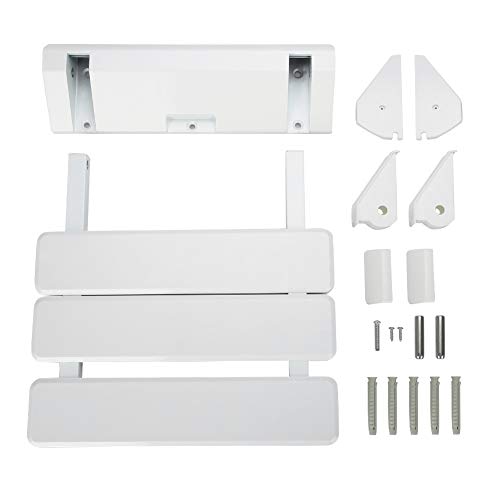 EBTOOLS Douche-klapstoel voor wandmontage, inklapbaar douchezitje klapstoel in plaats van douchekruk voor thuis, sauna… - Image 4