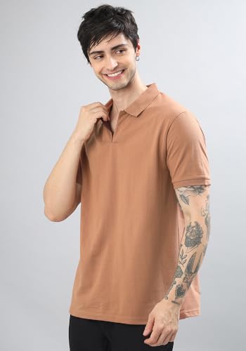 Image of Wear Your Opinion Solid Cotton Rich Polo T Shirt | Collar Tshirts | Half Sleeves | Plain-Regular Fit (Available in Plus Size)