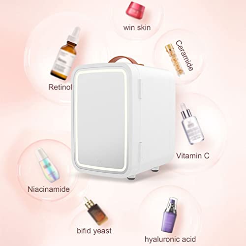 Iszi Personal Mini Beauty Fridge With Dimmable Led Light Refrigerators Portable Compact Cooler And Warmer For Cosmetics #TOP3