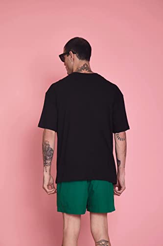 Image of RodZen Men's Cotton Round Neck Printed Oversized Loose Fit T-Shirt