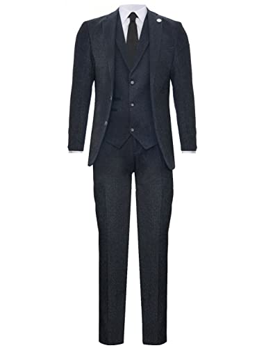 Costume hommes à chevrons élégant pour un dîner de mariage mémorable
