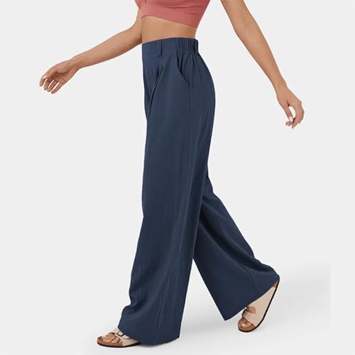 Kervaky Women's wide leg pants, high waisted, casual, loose, fashionable, comfortable and breathable4