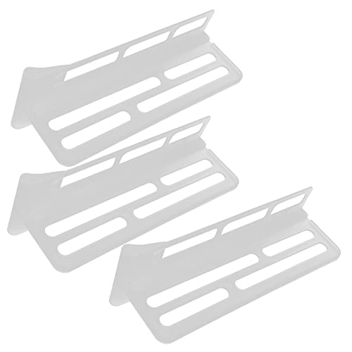 DOITOOL 冷蔵庫サイドドア仕切り 食品仕切り板 引き出し用食材整理 衛生的な分類と収納サポート 家庭用冷蔵庫アクセサリー 3個セット